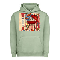 Pigment Oil Green red white and bbq usa flag Urban Hoodie - TumblerDesignByShophia