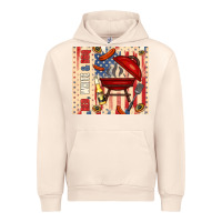 Red White And Bbq Usa Flag Urban Hoodie | Teevron