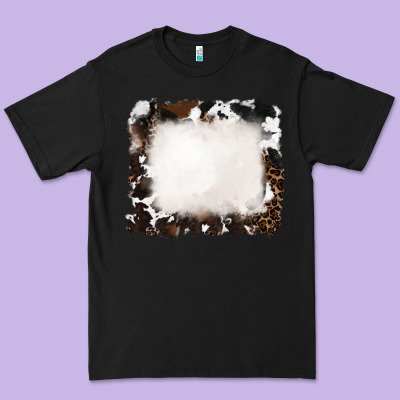 Cowhide And Leopard Background Premium Tee Designed By Ranaportraitstore