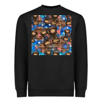 Black 4th of juky veteran boots seamless pattern Heavyweight Sweatshirt - HRA Design Shop