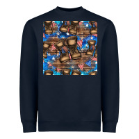 Navy 4th of juky veteran boots seamless pattern Heavyweight Sweatshirt - HRA Design Shop