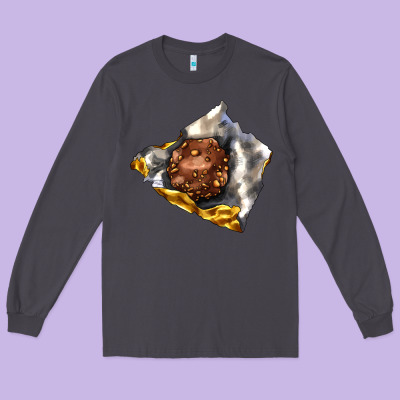 Chocolate Package Long Sleeve Tee Designed By Adodesignshop
