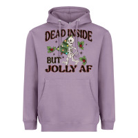 Lavender dead inside but jolly af Heavyweight Hoodie - MaliasSmallBusiness