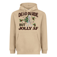 Mushroom dead inside but jolly af Heavyweight Hoodie - MaliasSmallBusiness