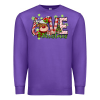 Purple love christmas deer Premium Sweatshirt - MaliasSmallBusiness