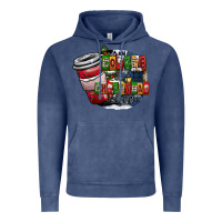 Vintage Denim coffe Vintage Hoodie - CowhideDigitalArt