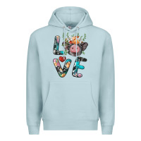 Blue Mist pig love Premium Hoodie - BarkalooDesign