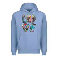 Colony Blue pig love Premium Hoodie - BarkalooDesign