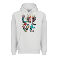 Dove Grey pig love Premium Hoodie - BarkalooDesign