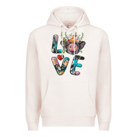 Pale Pink pig love Premium Hoodie - BarkalooDesign