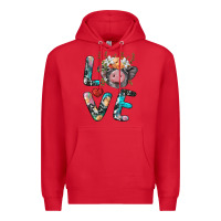 Red pig love Premium Hoodie - BarkalooDesign