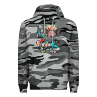 Slate Camo pig love Premium Hoodie - BarkalooDesign