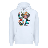 White pig love Premium Hoodie - BarkalooDesign