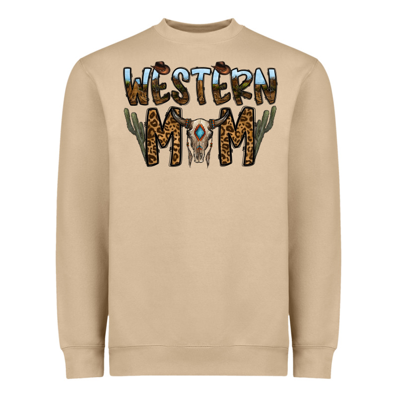 Western Mom Heavyweight Sweatshirt by CowhideDigitalArt | Teevron