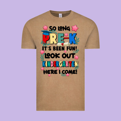 So Long Pre K Vintage Tee Designed By Jahusdesignshop
