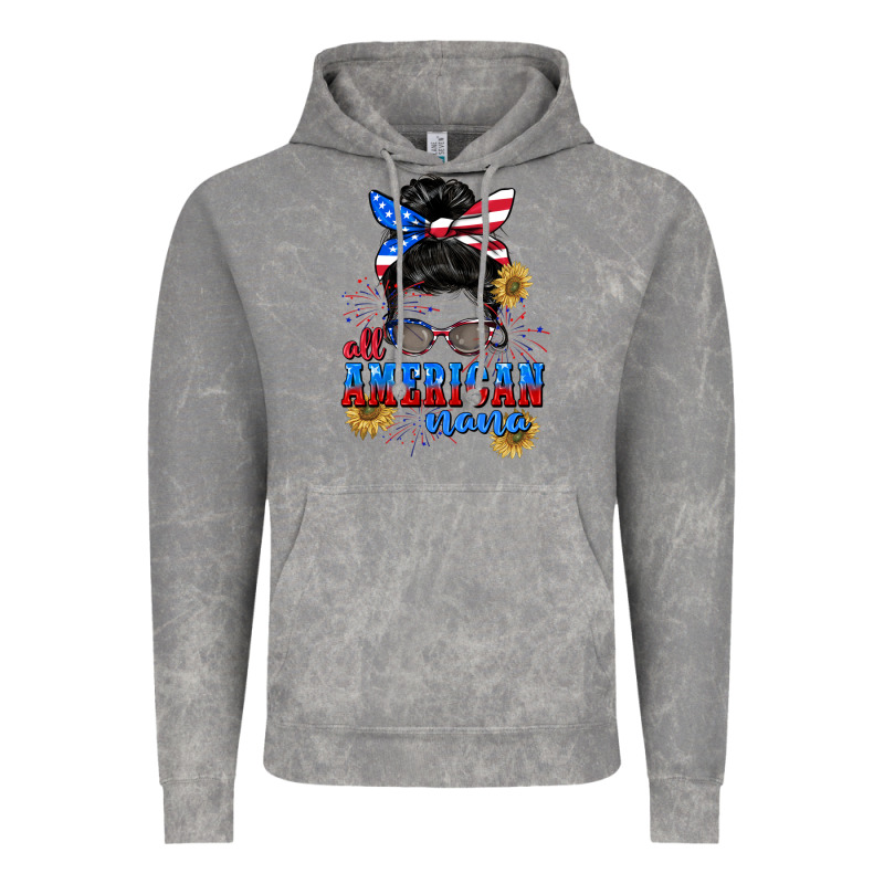All American Nana 4th Of July Vintage Hoodie by CowGirlArtShop | Teevron