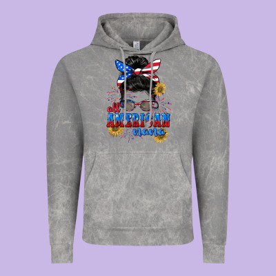 All American Nana 4th Of July Vintage Hoodie Designed By Cowgirlartshop