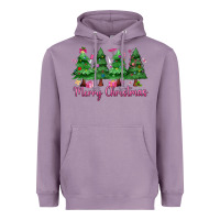 Lavender Merry Christmas Nurse trees Heavyweight Hoodie - MaliasSmallBusiness