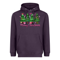 Plum Merry Christmas Nurse trees Heavyweight Hoodie - MaliasSmallBusiness