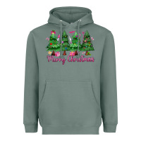 Sage Merry Christmas Nurse trees Heavyweight Hoodie - MaliasSmallBusiness