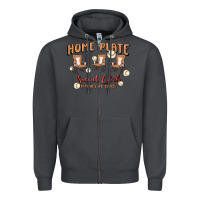 Smoke glitter baseball Zipper Hoodie - MaliasSmallBusiness