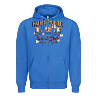True Royal glitter baseball Zipper Hoodie - MaliasSmallBusiness