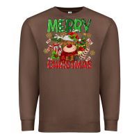 Chestnut merry christmas deer Premium Sweatshirt - MaliasSmallBusiness