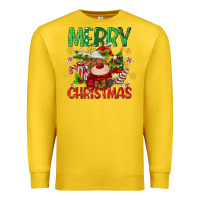 Lemon merry christmas deer Premium Sweatshirt - MaliasSmallBusiness