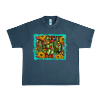 Midnight Navy cactus christmas Urban Heavy Tee - BarkalooDesign