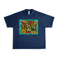 Navy cactus christmas Urban Heavy Tee - BarkalooDesign