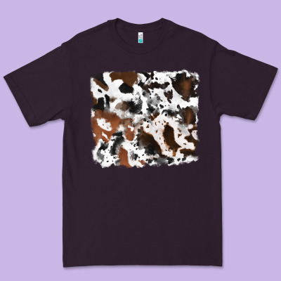 Cowhide Mixed Background Premium Tee Designed By Ranaportraitstore