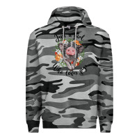 Slate Camo just a girl who loves pigs floral wreath Premium Hoodie - BarkalooDesign