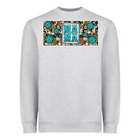 Heather Grey western cowhide mama 16oz libbey glass Heavyweight Sweatshirt - HRA Design Shop
