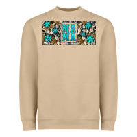 Western Cowhide Mama 16oz Libbey Glass Heavyweight Sweatshirt | Teevron