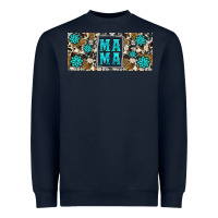 Navy western cowhide mama 16oz libbey glass Heavyweight Sweatshirt - HRA Design Shop