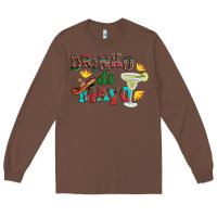 Chestnut drinko de mayo with margarita and  sombrero Long Sleeve Tee - Artiststas