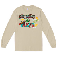 Mushroom drinko de mayo with margarita and  sombrero Long Sleeve Tee - Artiststas