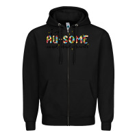 Black i am au some Zipper Hoodie - MaliasSmallBusiness