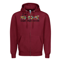Burgundy i am au some Zipper Hoodie - MaliasSmallBusiness