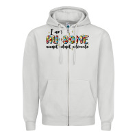 Dove Grey i am au some Zipper Hoodie - MaliasSmallBusiness
