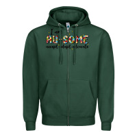 Sports Green i am au some Zipper Hoodie - MaliasSmallBusiness