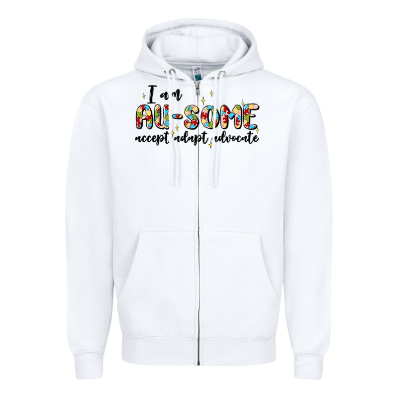 I Am Au Some Zipper Hoodie by MaliasSmallBusiness | Teevron