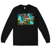 Black cactus gemstone background Long Sleeve Tee - AdoDesignShop