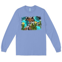 Colony Blue cactus gemstone background Long Sleeve Tee - AdoDesignShop
