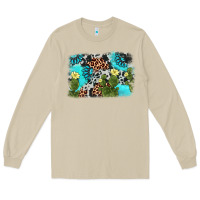 Mushroom cactus gemstone background Long Sleeve Tee - AdoDesignShop