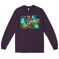 Plum cactus gemstone background Long Sleeve Tee - AdoDesignShop