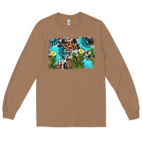 Toasted Coconut cactus gemstone background Long Sleeve Tee - AdoDesignShop