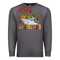 Charcoal Heather merry cruisemas Premium Sweatshirt - MaliasSmallBusiness