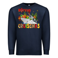 Navy merry cruisemas Premium Sweatshirt - MaliasSmallBusiness