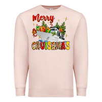 Pale Pink merry cruisemas Premium Sweatshirt - MaliasSmallBusiness